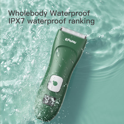 Baby Hair Clipper – Safe Ceramic Blade, Low Noise, LCD Display, IPX7 Waterproof