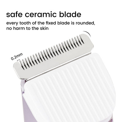 Waterproof Bikini Trimmer for Women | Ceramic Safe Blade