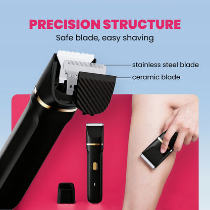 5-in-1 Women’s Body Hair Trimmer Set – Multi-Functional Grooming Kit (Black)