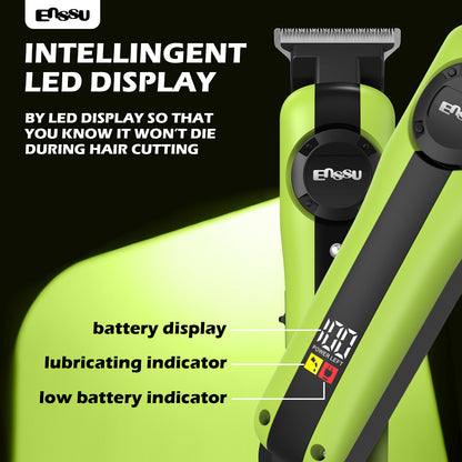 2-in-1 Professional Hair Trimmer Kit – Electric Clipper Grooming Set