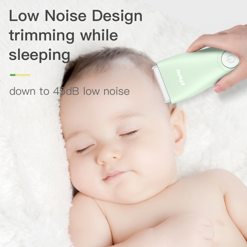 Baby Hair Clipper – Safe Ceramic Blade, Low Noise, LCD Display, IPX7 Waterproof