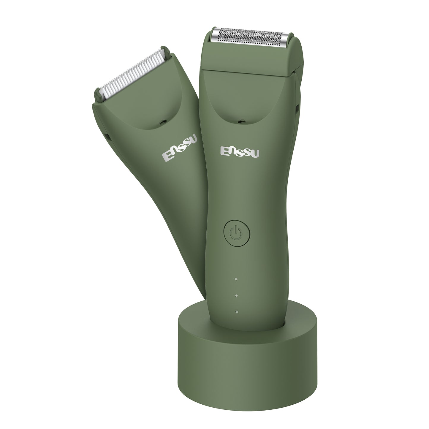 2-in-1 Pro Green Trimmer – Digital Display, Charging Base, IPX7 Waterproof