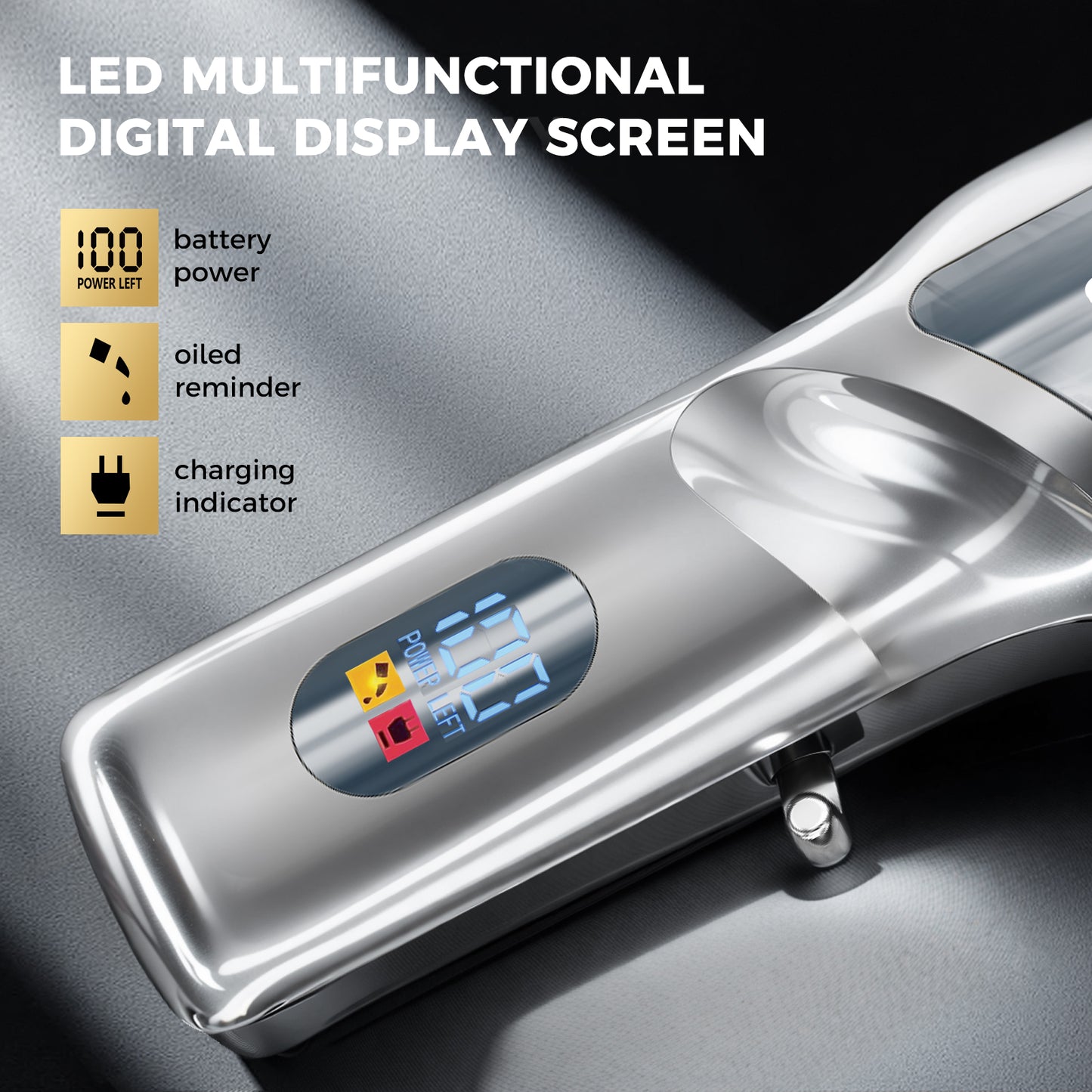 Pro Hair Clipper – Adjustable 45mm Stainless Blade, 6500RPM Motor