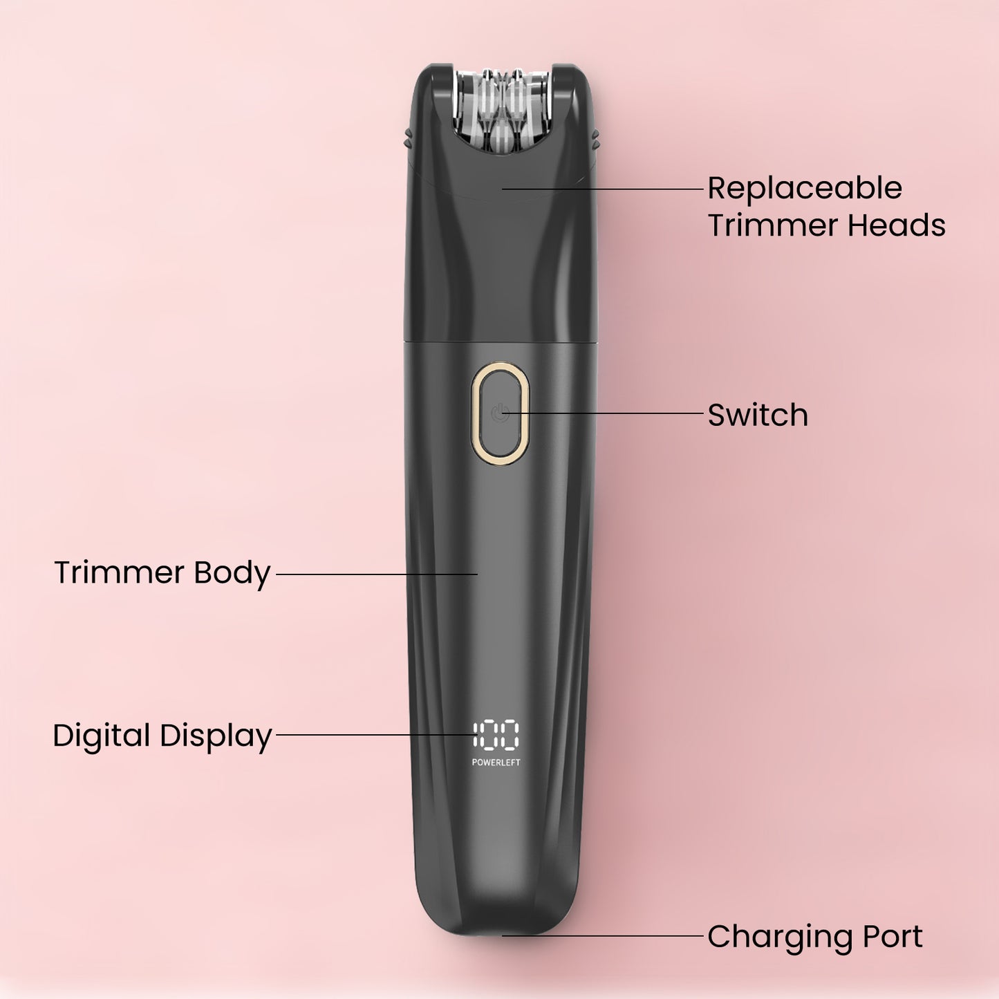 3-in-1 Women’s Electric Body Groomer – Multi-Functional Hair Trimmer Kit