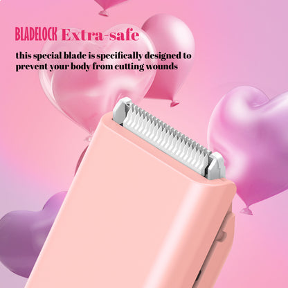 2-in-1 Waterproof Bikini Trimmer for Women – Dual Ceramic Blades & Spotlight