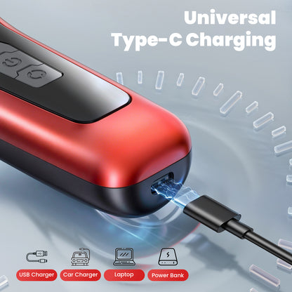 Professional Pet Hair Clipper – 50mm Wide Blade, 6500RPM Powerful Motor, Large LCD Display, Skin-Safe Design