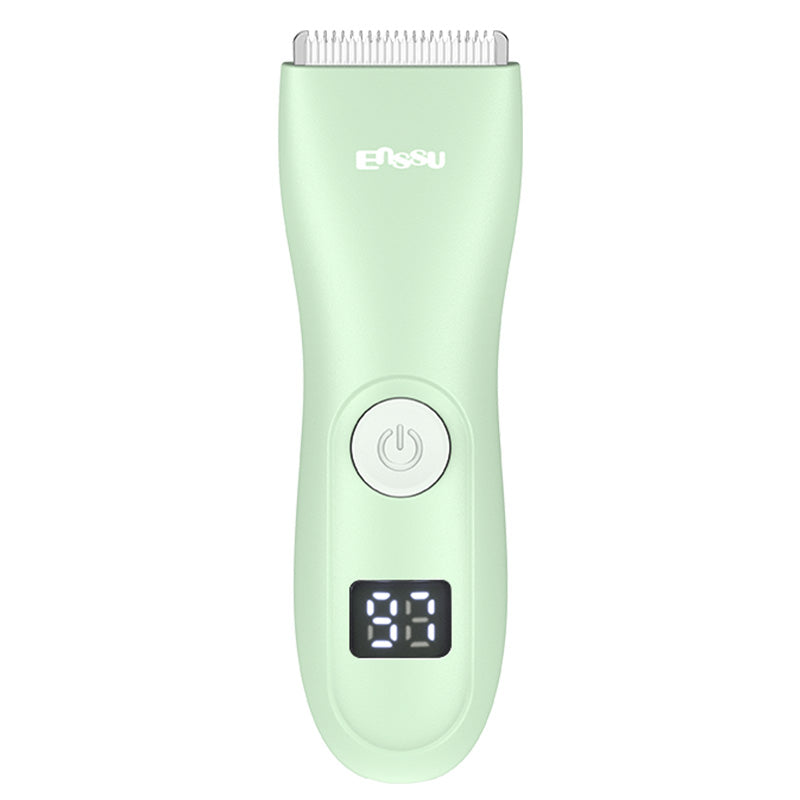 Baby Hair Clipper – Safe Ceramic Blade, Low Noise, LCD Display, IPX7 Waterproof